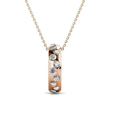 Joy Pendant - Rose Gold and Crystal
