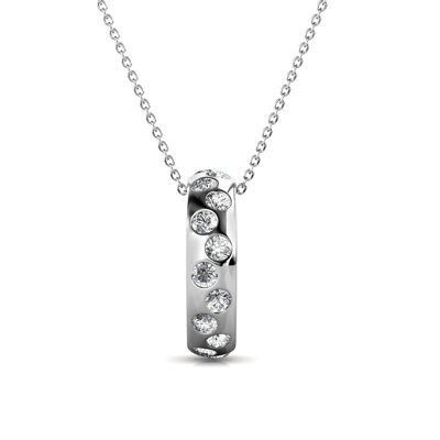 Joy Pendant - Silver and Crystal
