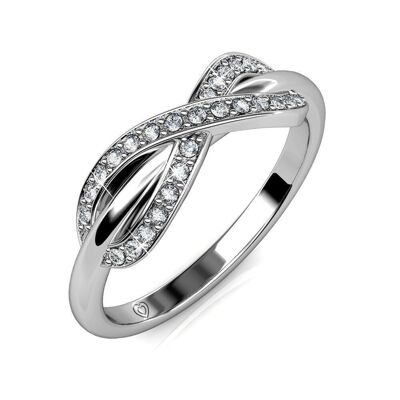 Trist Ring - Silver and Crystal