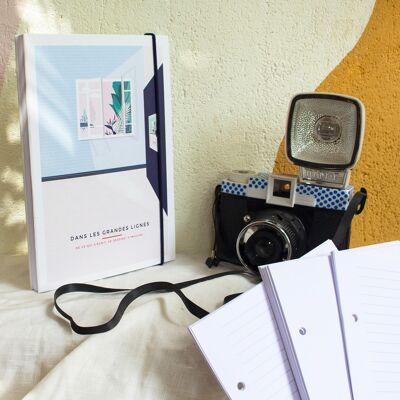 Cuaderno recargable "Le Reporter" - Cuaderno de bitácora - Rayado + Hojas blancas