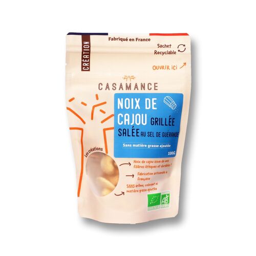 Noix de cajou grillée salée Bio 100g