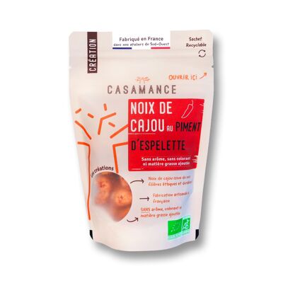 Noix de cajou au piment d'Espelette Bio 100g