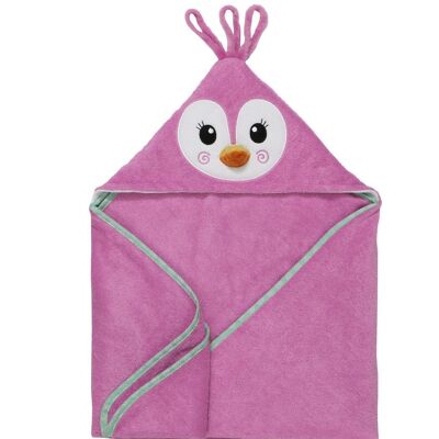 Serviette à capuche bébé Zoocchini - Penny le Pingouin