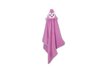 Serviette à capuche bébé Zoocchini - Penny le Pingouin 3