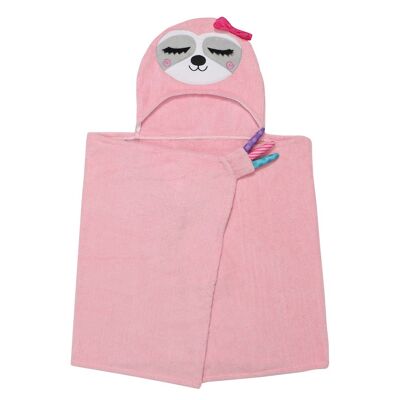 Serviette à capuche enfant Zoocchini - Sadie la Paresseuse