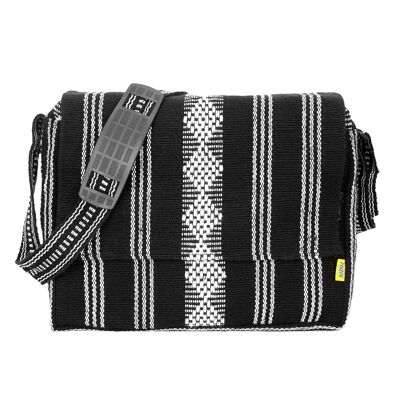 Pinzon Portafolio Messenger Bag Canvas -   Black
