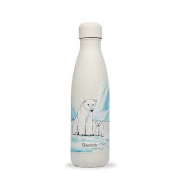 Bouteille thermos CHARITY 500 ml, ours polaires arctiques, blanc 1