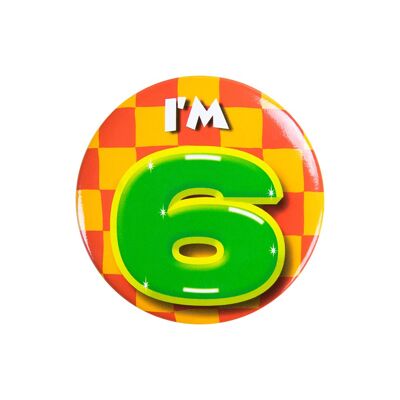 Button klein - I'm 6