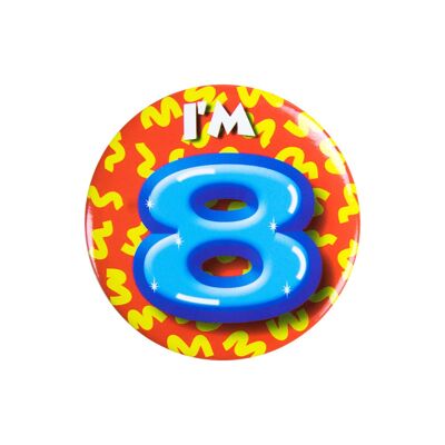 Button klein - I'm 8