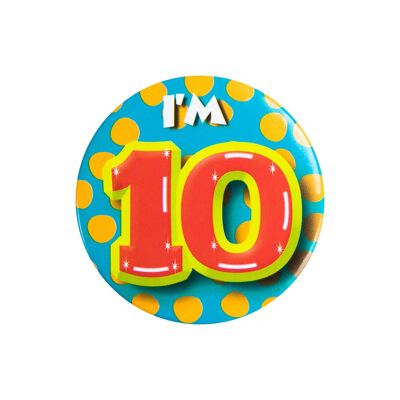 Button klein - I'm 10