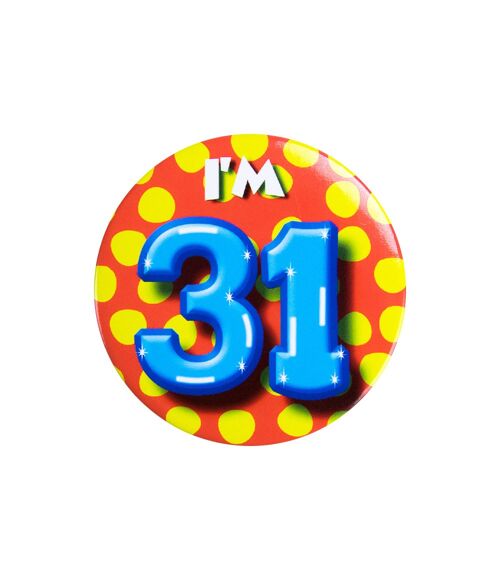 Button klein - I'm 31