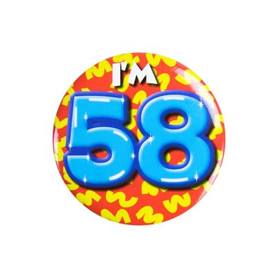 Button klein - I'm 58