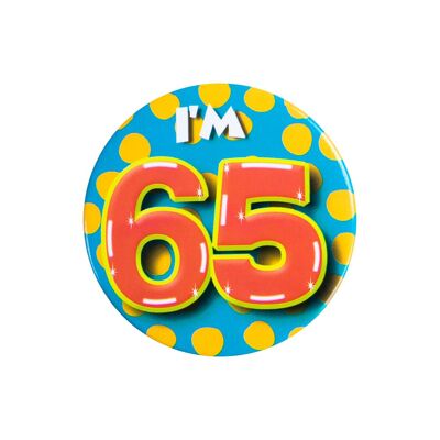 Button klein - I'm 65