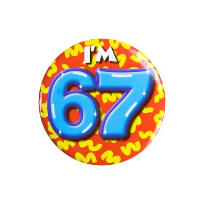 Button klein - I'm 67