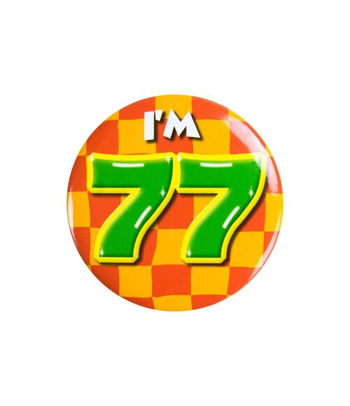 Button klein - I'm 77