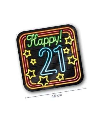 Enseignes décoratives au néon - Happy 21