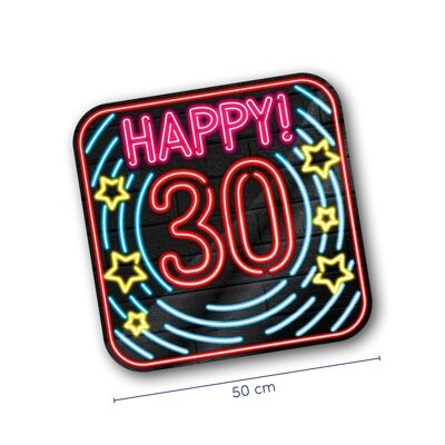 Insegne decorative al neon - Happy 30