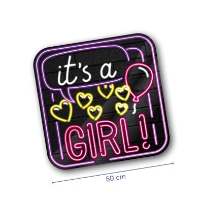 Neon decoration signs - It's a girl