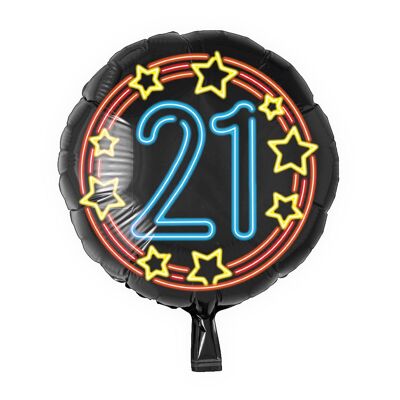 Ballon feuille néon - 21