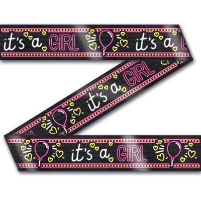 Neon party tape - It's a girl!
