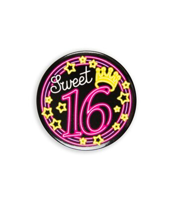 Bouton néon - Sweet 16