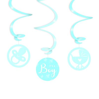Swirl decorations - It's a boy!