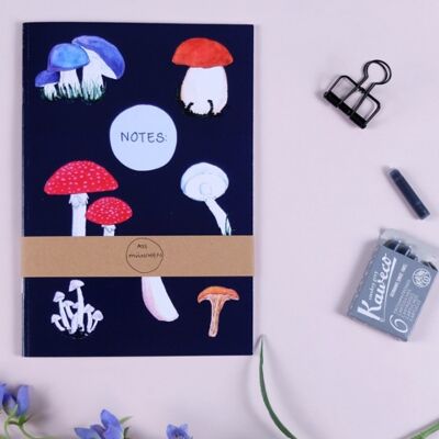 Notebook A5 mushrooms
