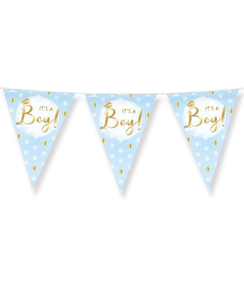 Party Flags foil - It's a boy!