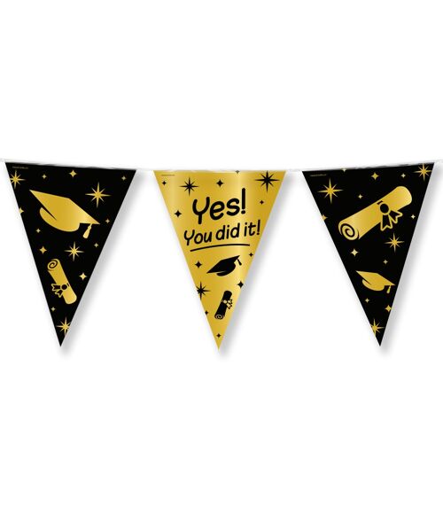 Party Flags foil - You did it!