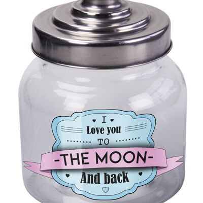 Pots de bonbons - Je t'aime la lune