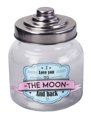 Pots de bonbons - Je t'aime la lune