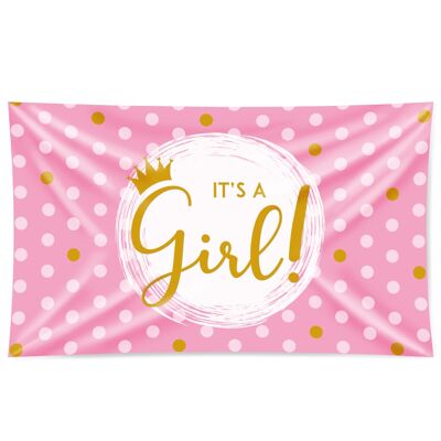 Gevel vlag - It's a girl!