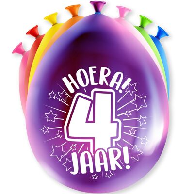 Partyballons - 4 Jahre
