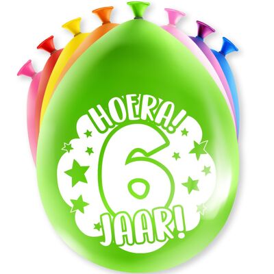 Partyballons - 6 Jahre