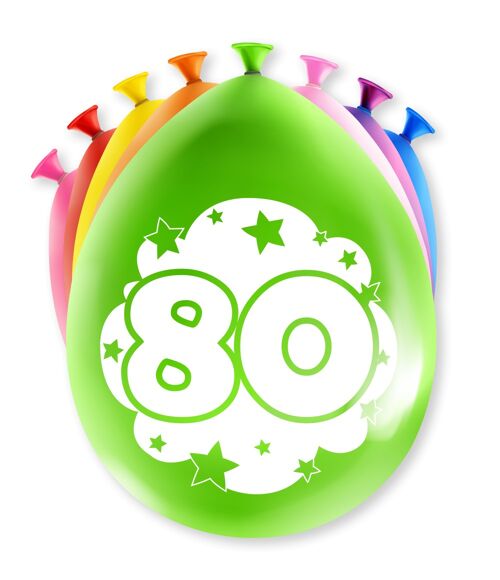 Party Ballonnen - 80 years