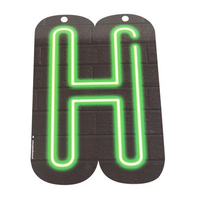 Lettera al neon - H