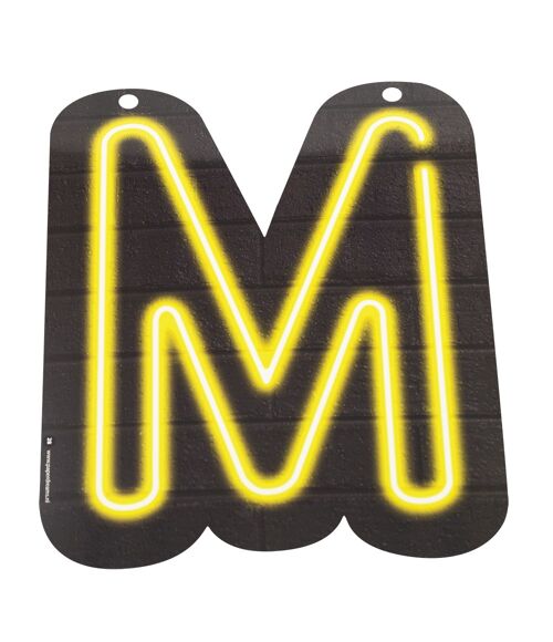 Neon letter - M