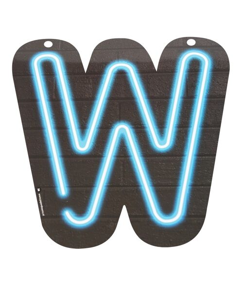 Neon letter - W