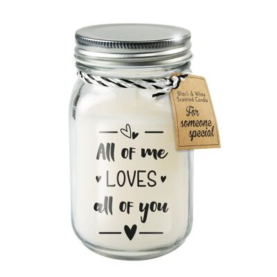 Black & White scented candles - All of me