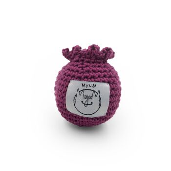 MIMI LA MINI MYRTILLE - HOCHET POUR BÉBÉ EN COTON BIO 4