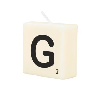 Buchstabenkerze - G
