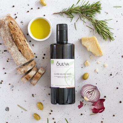 La Spontanée - Cuvée di olive verdi biologiche - Olio d'oliva francese AOP Haute-Provence.