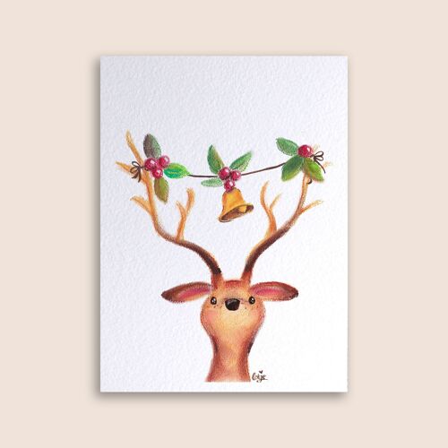 Card Christmas Reindeer