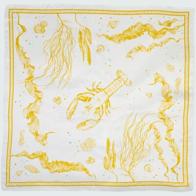 Lobster - Silk scarf - large