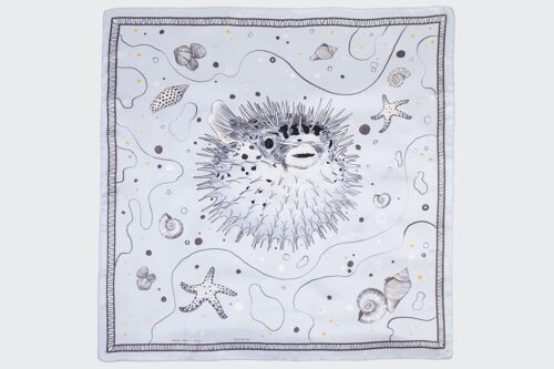 Blowfish - Silk scarf - small