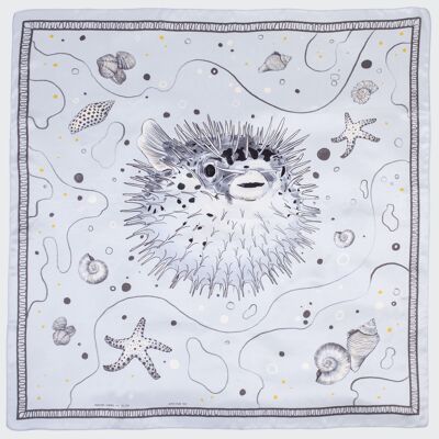 Blowfish - Silk scarf - large