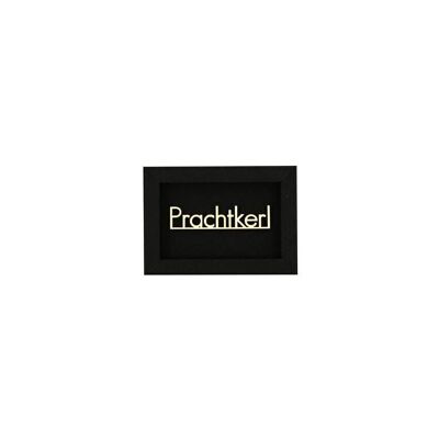 Prachtkerl - picture card wooden lettering magnet