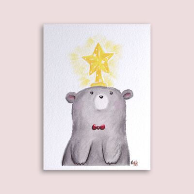 Orso di Natale della carta