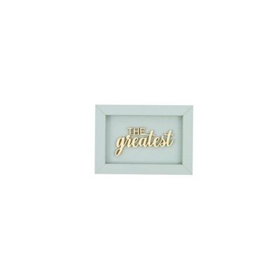 The greatest - picture card wooden lettering magnet