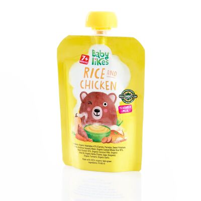 Rice and Chicken Baby Meal 130 grams - Baby Puree for 7+ months